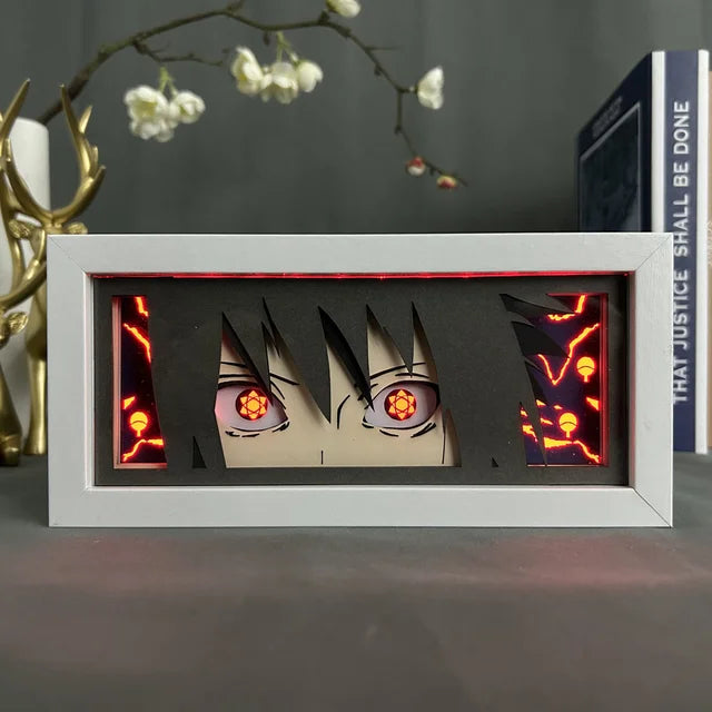 Uchiha Itachi Paper Carving 3D Anime Lamp