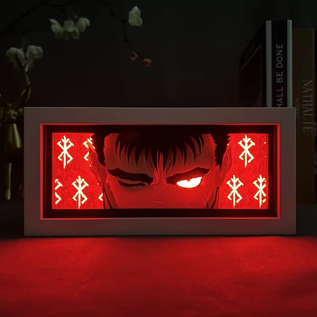 Uchiha Itachi Paper Carving 3D Anime Lamp