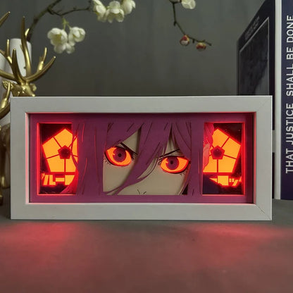 Uchiha Itachi Paper Carving 3D Anime Lamp