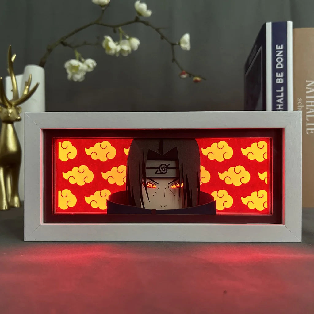 Uchiha Itachi Paper Carving 3D Anime Lamp