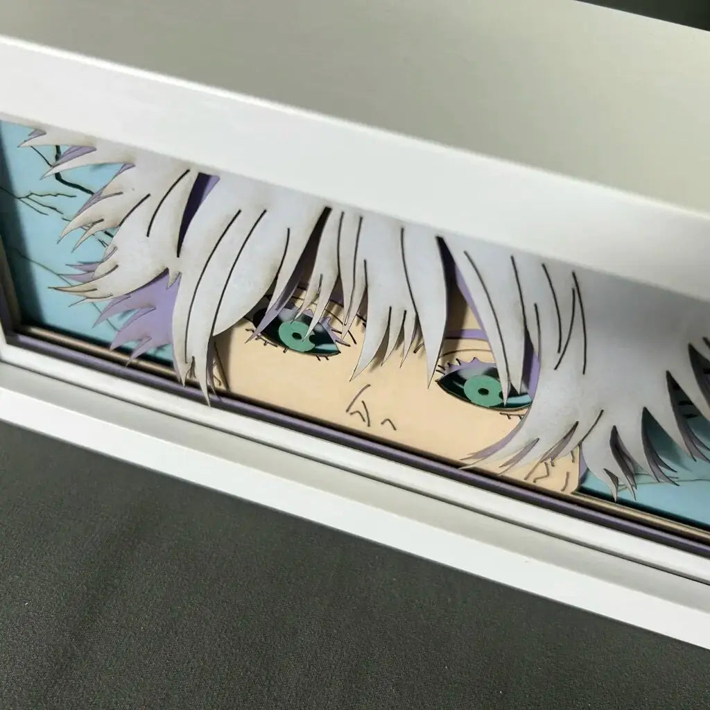 Light Box Jujutsu Kaisen Anime Satoru Gojo Eye Face Lamp For Bedroom Decor