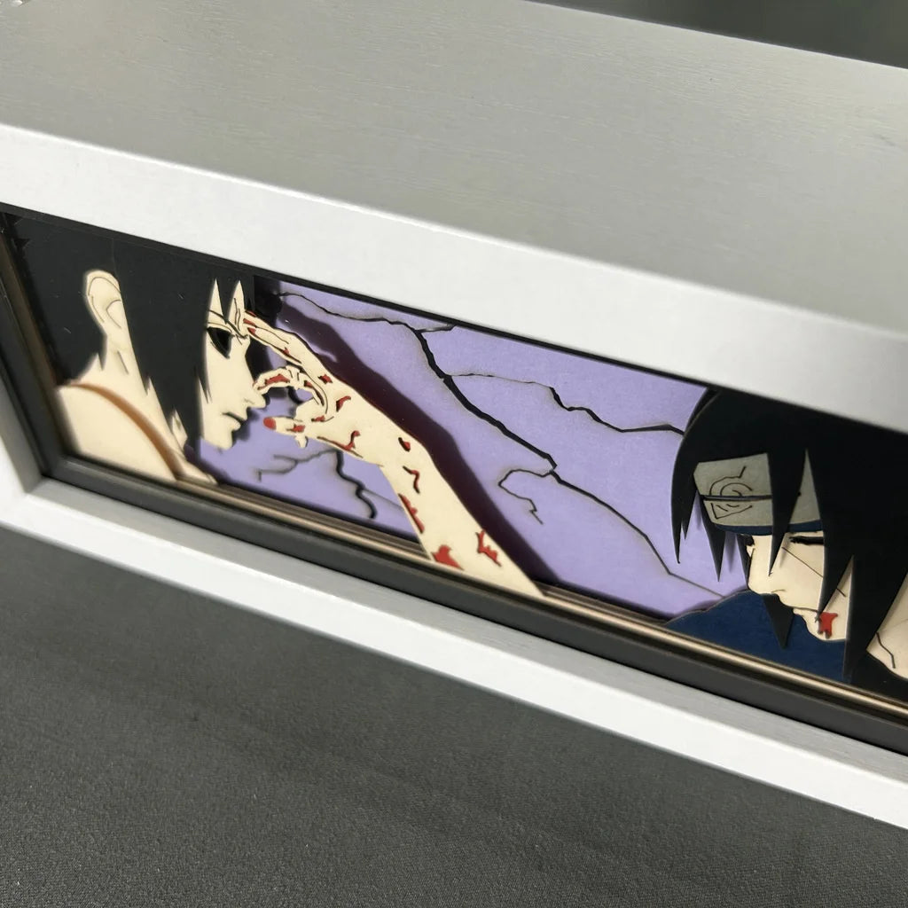 Uchiha Itachi Paper Carving 3D Anime Lamp