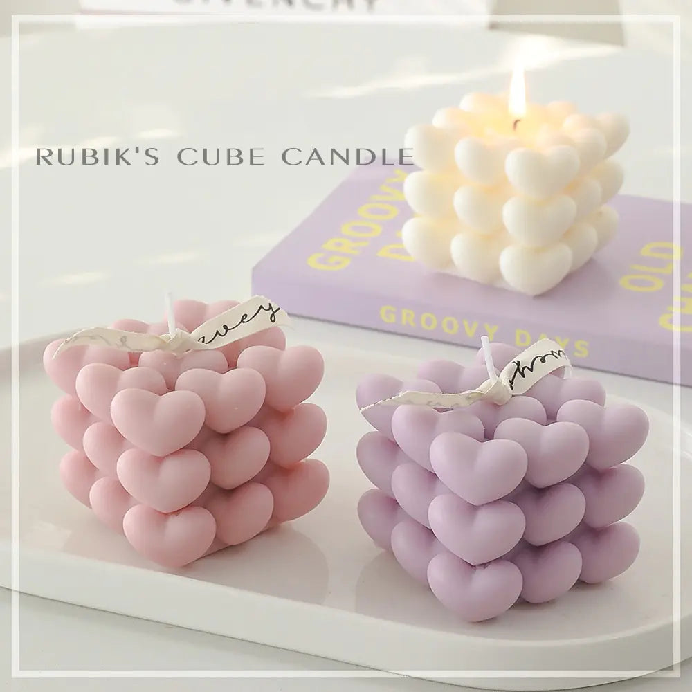 Rubik's Cube Scented Candles