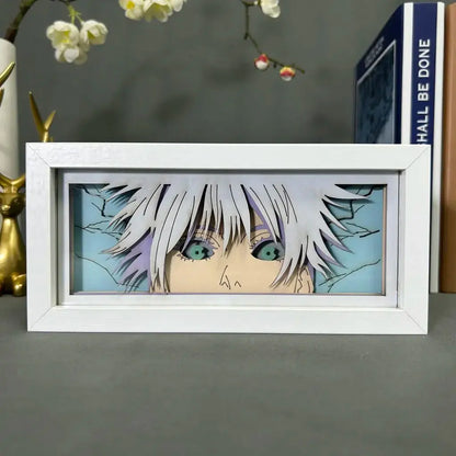 Light Box Jujutsu Kaisen Anime Satoru Gojo Eye Face Lamp For Bedroom Decor